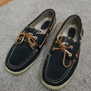 Leapord print Sperrys